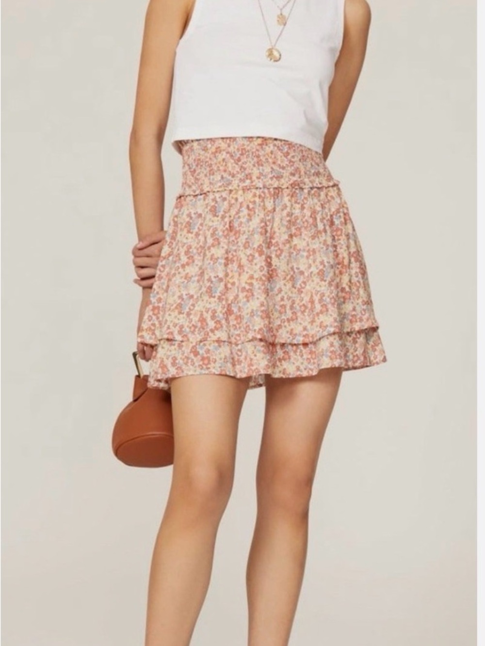 Rails Addison tiered wildflower print skirt